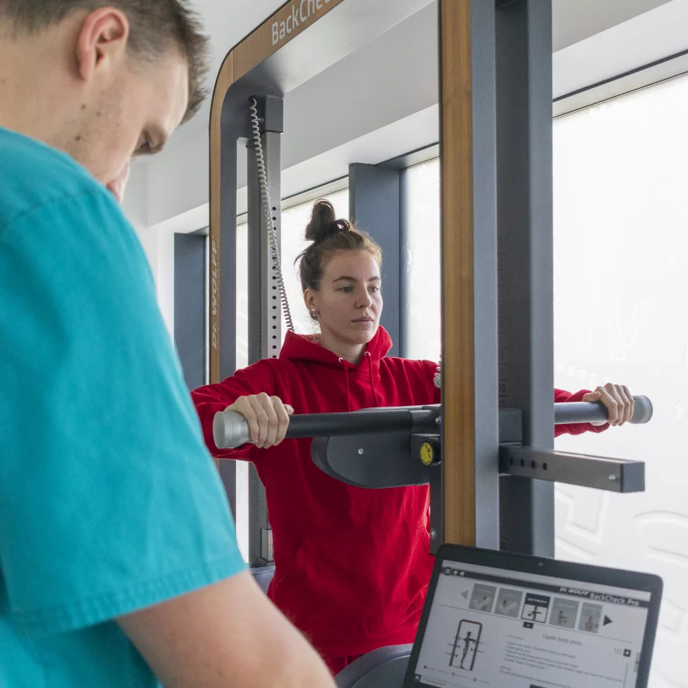 diagnostika svalovej sily a dysbalancie pomocou prístroja backcheck